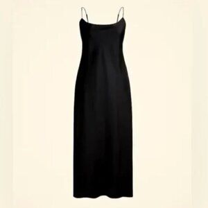 Black J. Crew Gwyneth Maxi Slip Dress 0